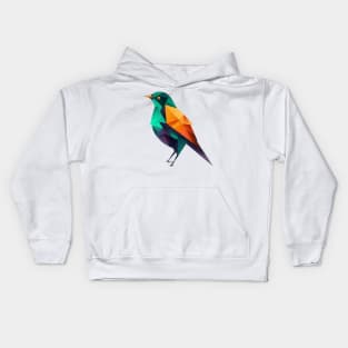 Paradise Bird - Abstract bird design for the environment Kids Hoodie